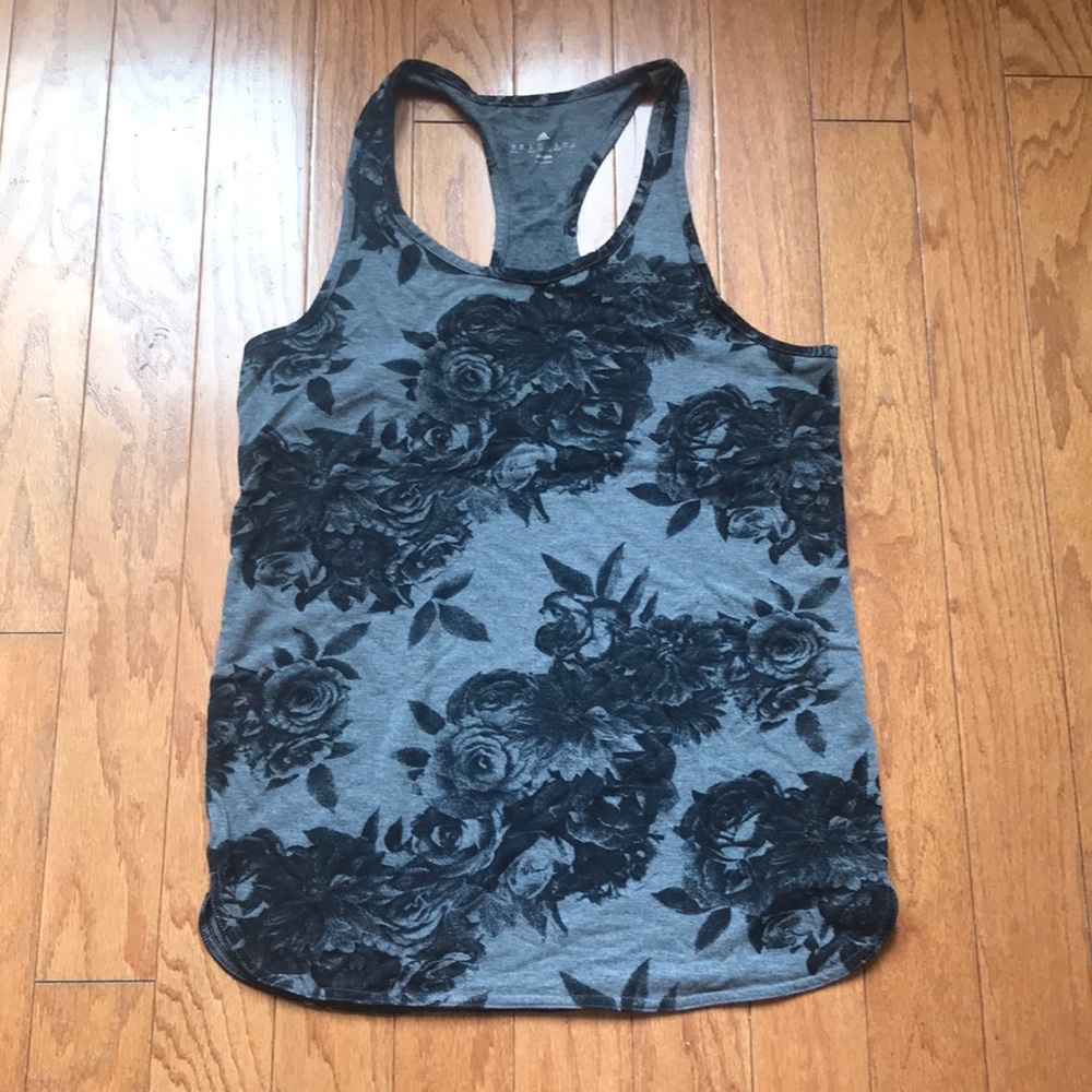 Flower print Adidas workout tank